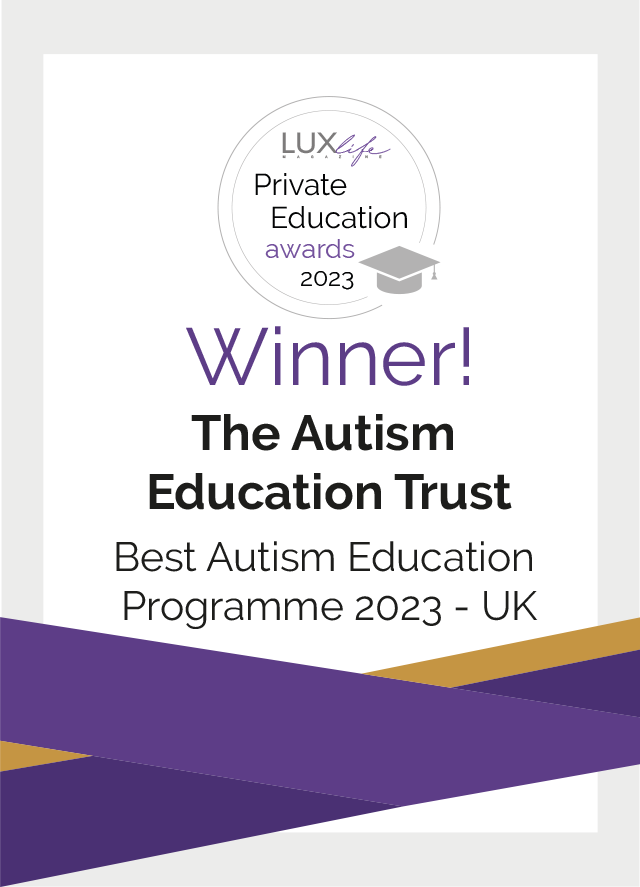 LUX Private Education Awards Winners Badge - Best Autism Education Programme 2023, UK