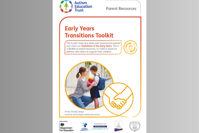 Front cover of the Early Years Transitions Toolkit