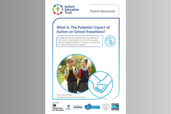 What is the potential impact of autism on schools transitions? Cover image